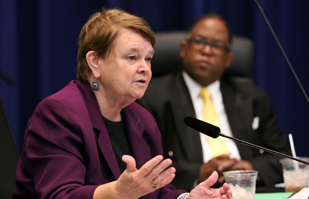 PHOTO: In this Nov. 3, 2015, file photo, LA County supervisor Sheila Kuehl speaks at a meetingf of Los Angeles County supervisors in Los Angeles.