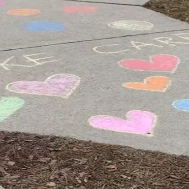 This Ontario girl only needed chalk and a sidewalk to spread messages of happiness and positivity to her community.