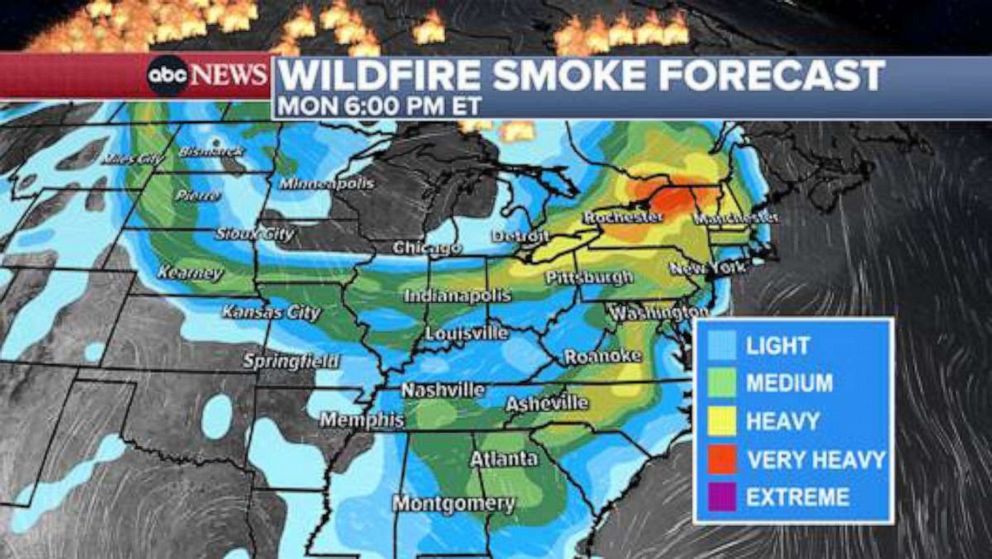 Wildfire smoke map: Which US cities, states are being affected by ...