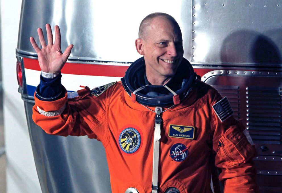 PHOTO: Astronaut Clayton Anderson, a mission specialist on space shuttle Discovery, leaves the Operations and Checkout building on his way to board the shuttle on launch pad 39A at the Kennedy Space Center in Cape Canaveral, Fla., April 5, 2010