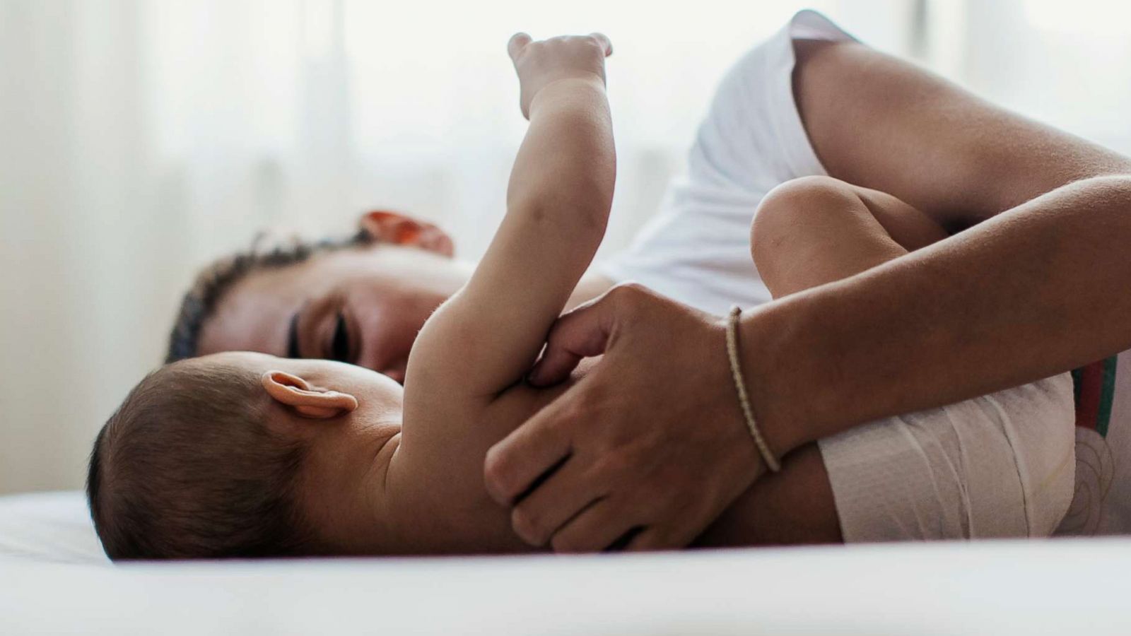 PHOTO: Stock photo of mother and baby.