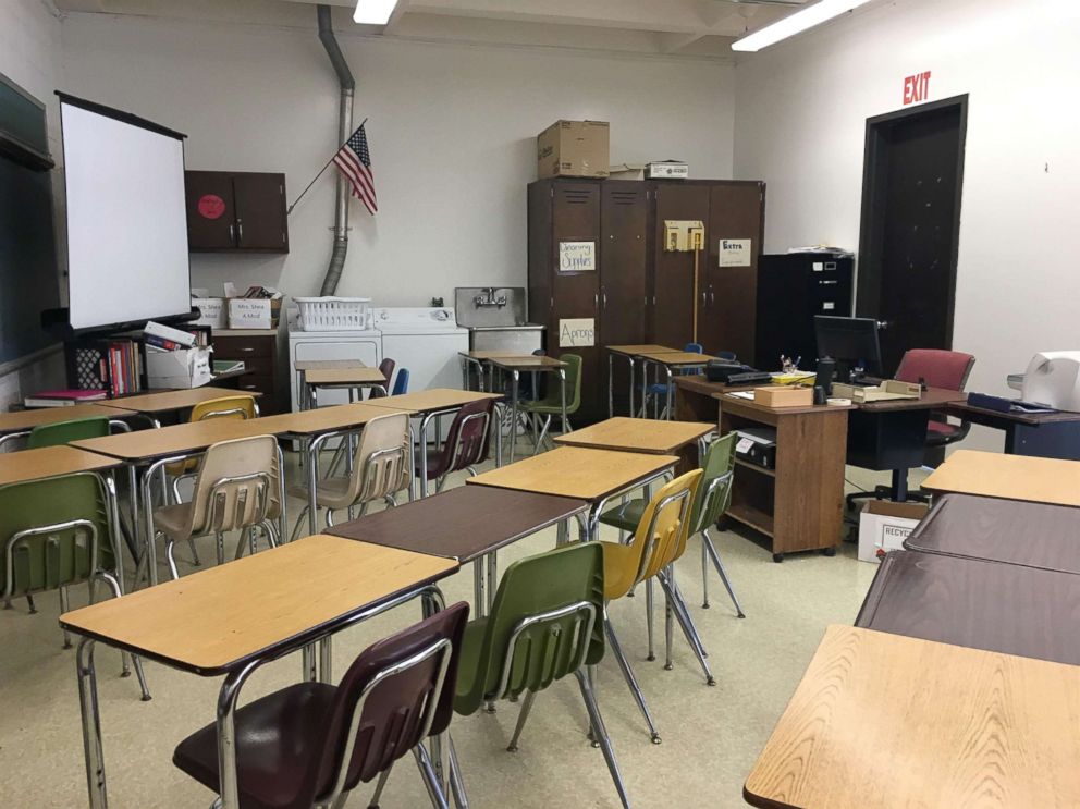 PHOTO: Seen in this photo taken on May 15, the classroom where Jack Candini suffered a stroke on the afternoon of April 27.