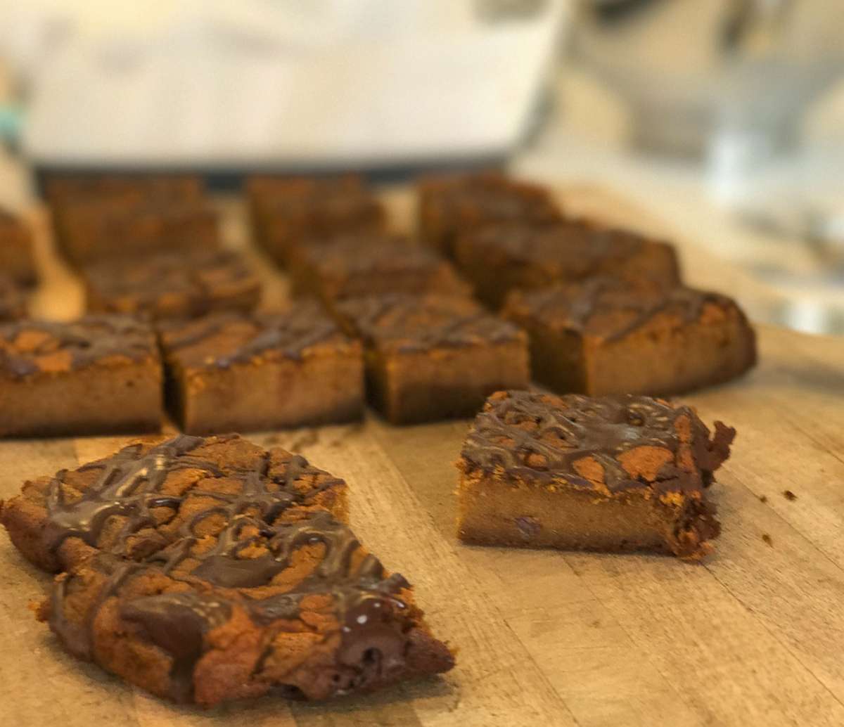 PHOTO: Spicy chocolate pumpkin squares.