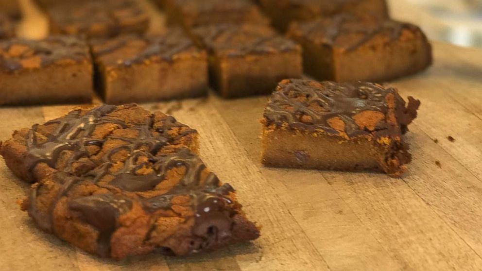 PHOTO: Spicy chocolate pumpkin squares.