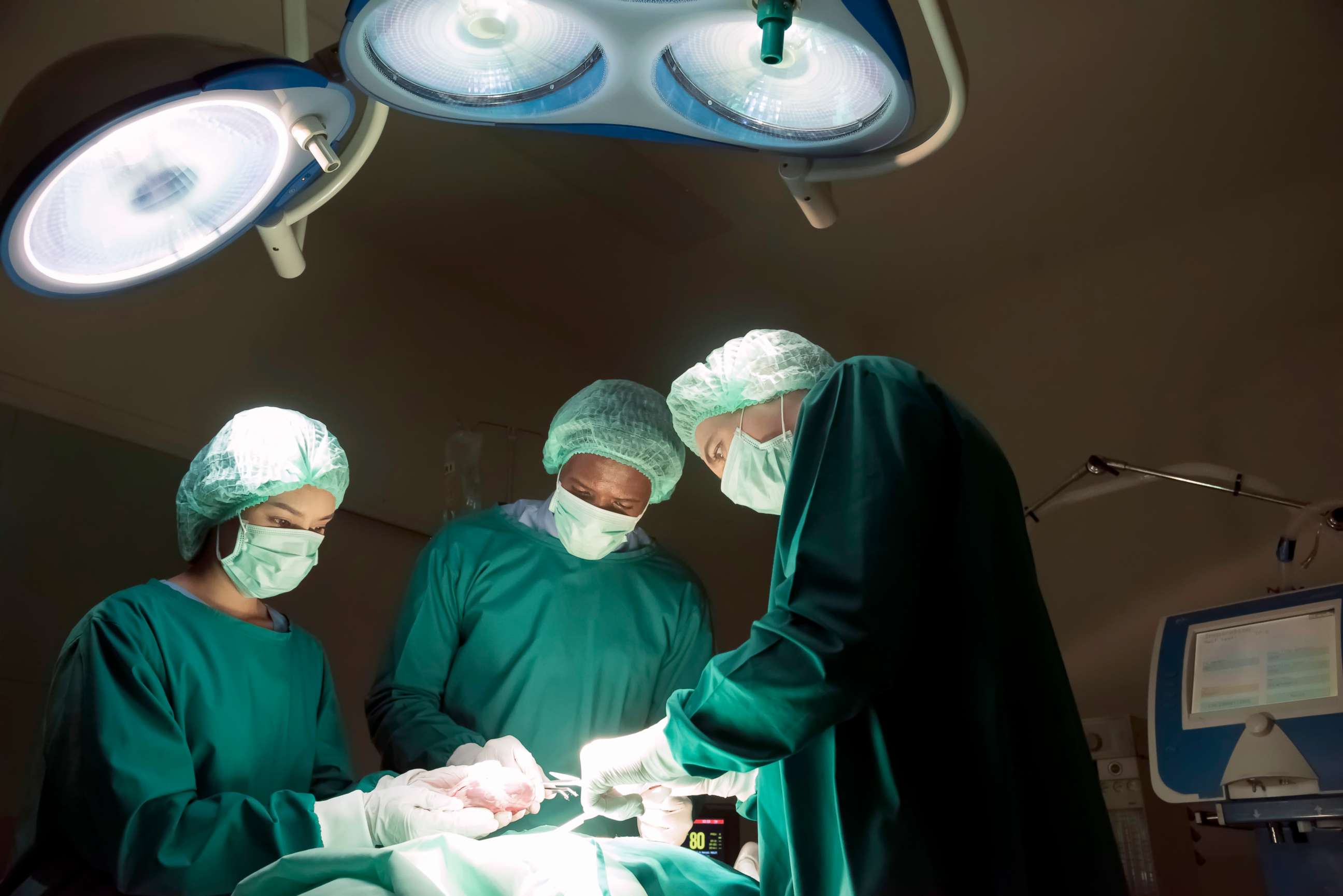 PHOTO: Stock photo of doctors performing an operation.