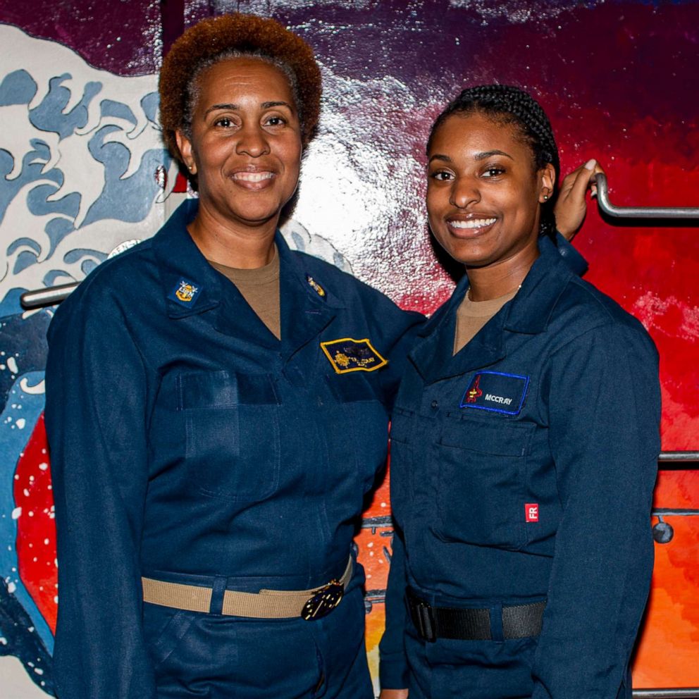 VIDEO: Mother and daughter serve on the same Navy ship together 