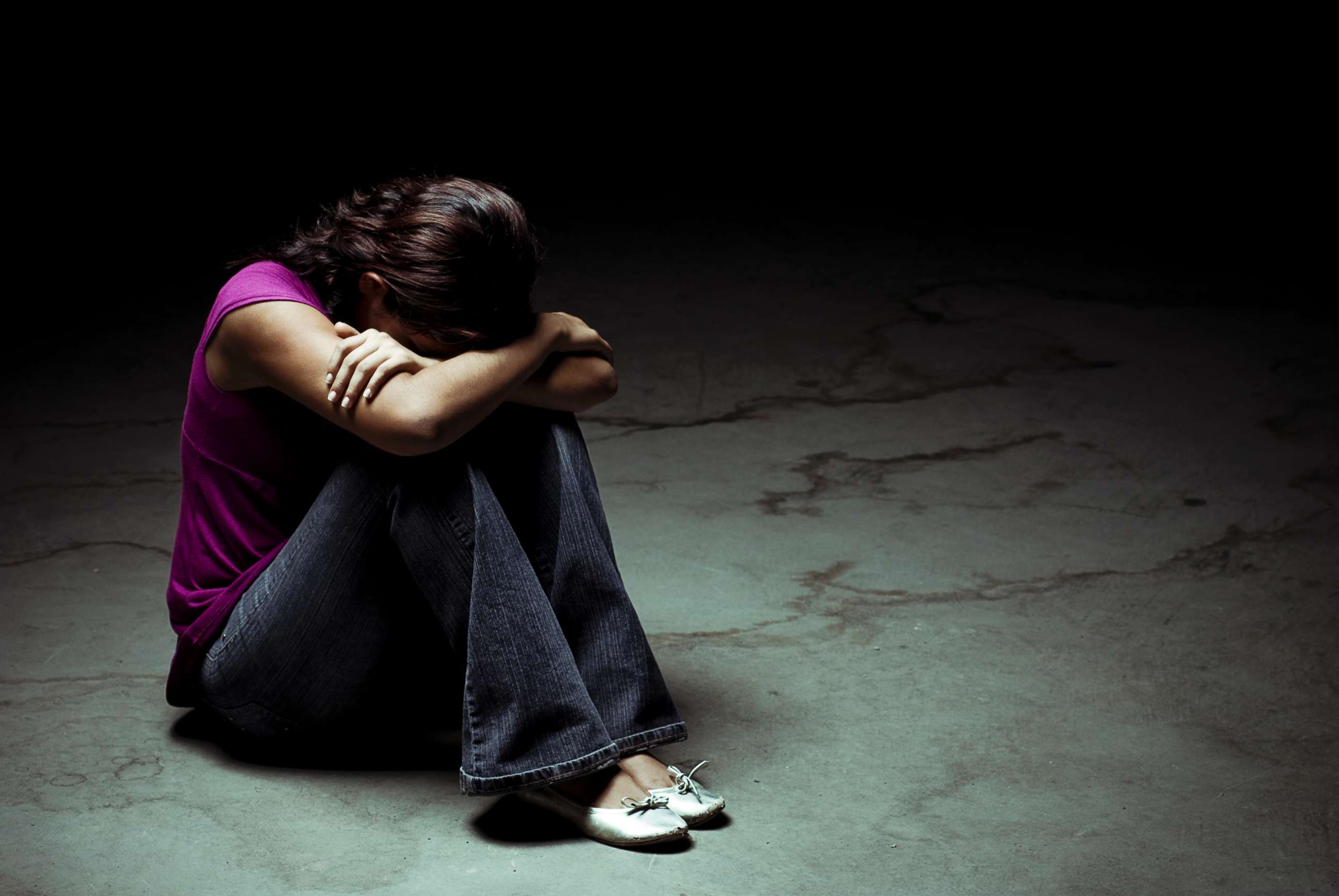 PHOTO: A depressed teenager is pictured in this undated stock photo.