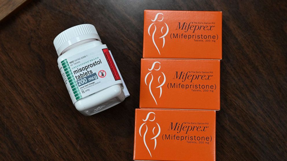 PHOTO: Mifepristone (Mifeprex) and Misoprostol are seen at the Women's Reproductive Clinic in Santa Teresa, New Mexico, June 17, 2022.