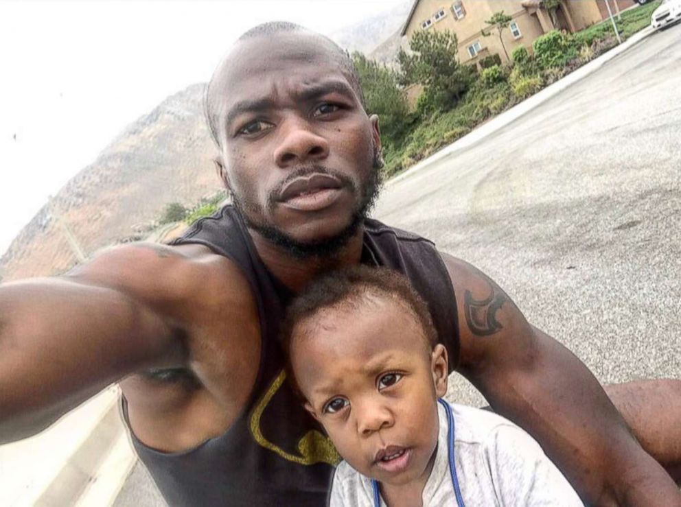 PHOTO: Gino Williams poses with his 1-year-old son, Jaymari.