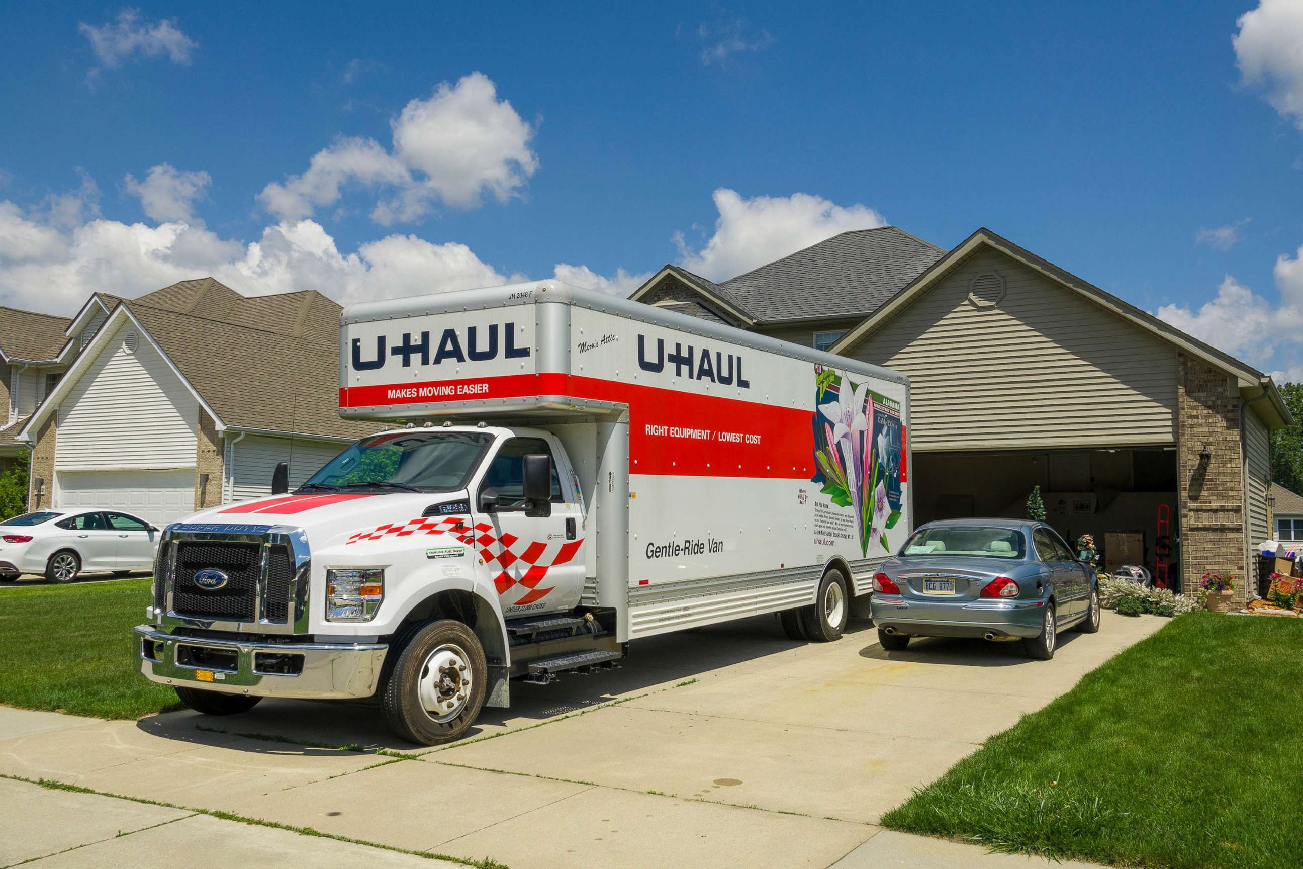 PHOTO: In this undated file photo, a U-Haul moving van is parked in the driveway of a house.