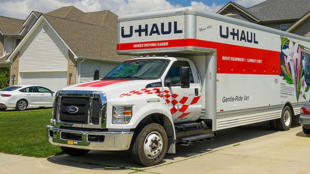 PHOTO: In this undated file photo, a U-Haul moving van is parked in the driveway of a house.