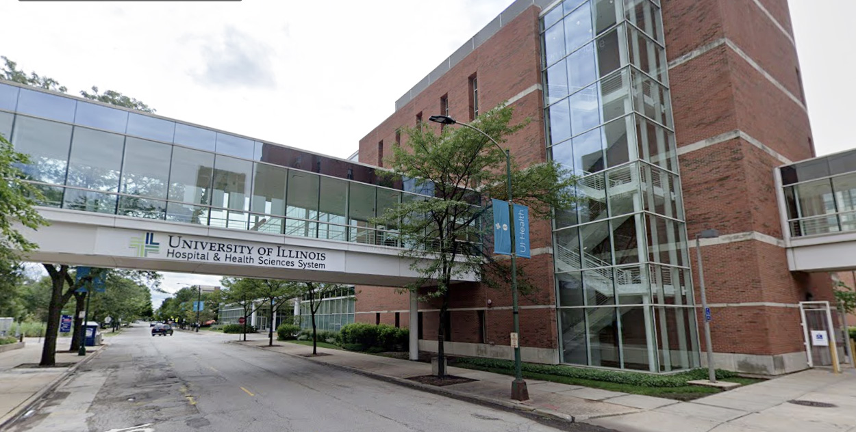 PHOTO: In this screen grab taken from Google Maps, the University of Illinois Hospital & Health Sciences System in Chicago is shown.