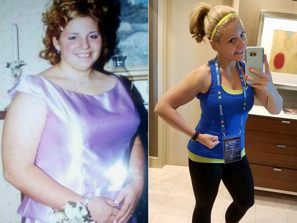 PHOTO: Sara Cloutier is pictured before and after her weight loss.