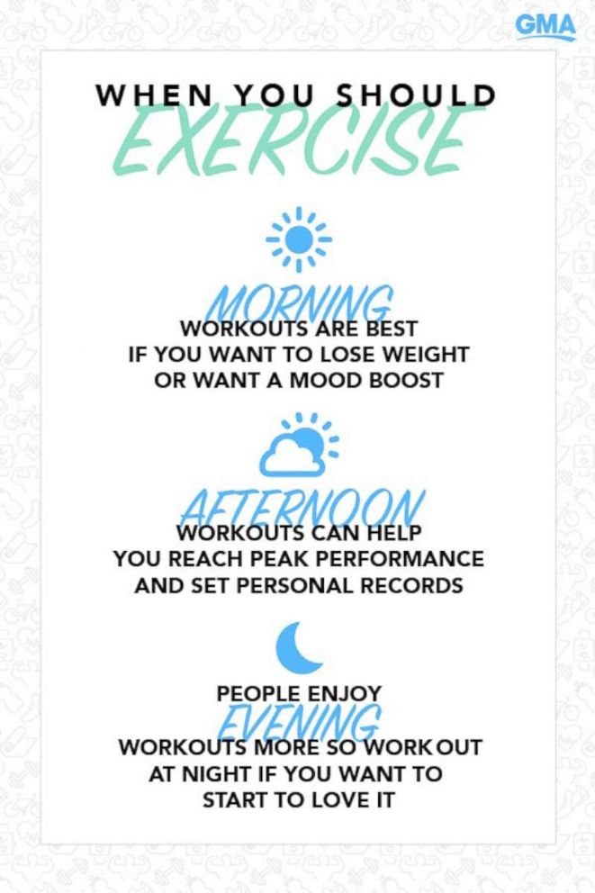 These Are The Best Times To Exercise To Lose Weight Run Faster Gma