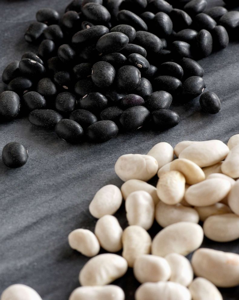 PHOTO: White and black beans are pictured in an undated stock photo.