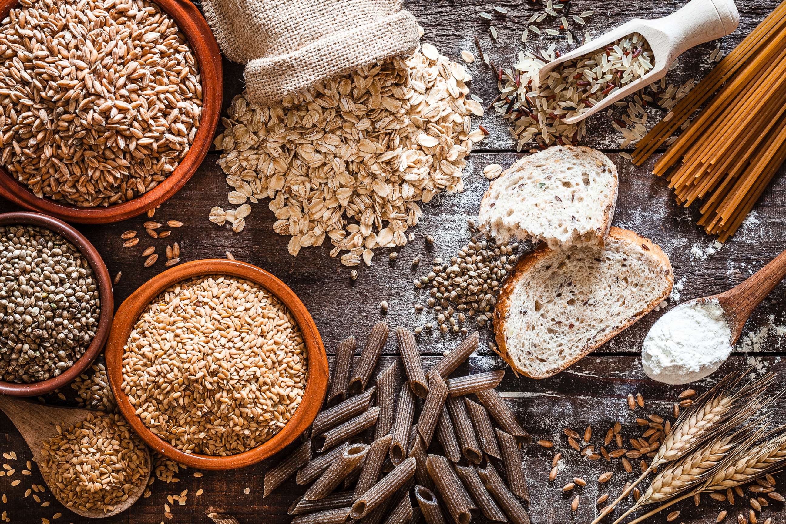 PHOTO: An assortment of whole-grain foods are pictured in this undated stock photo.