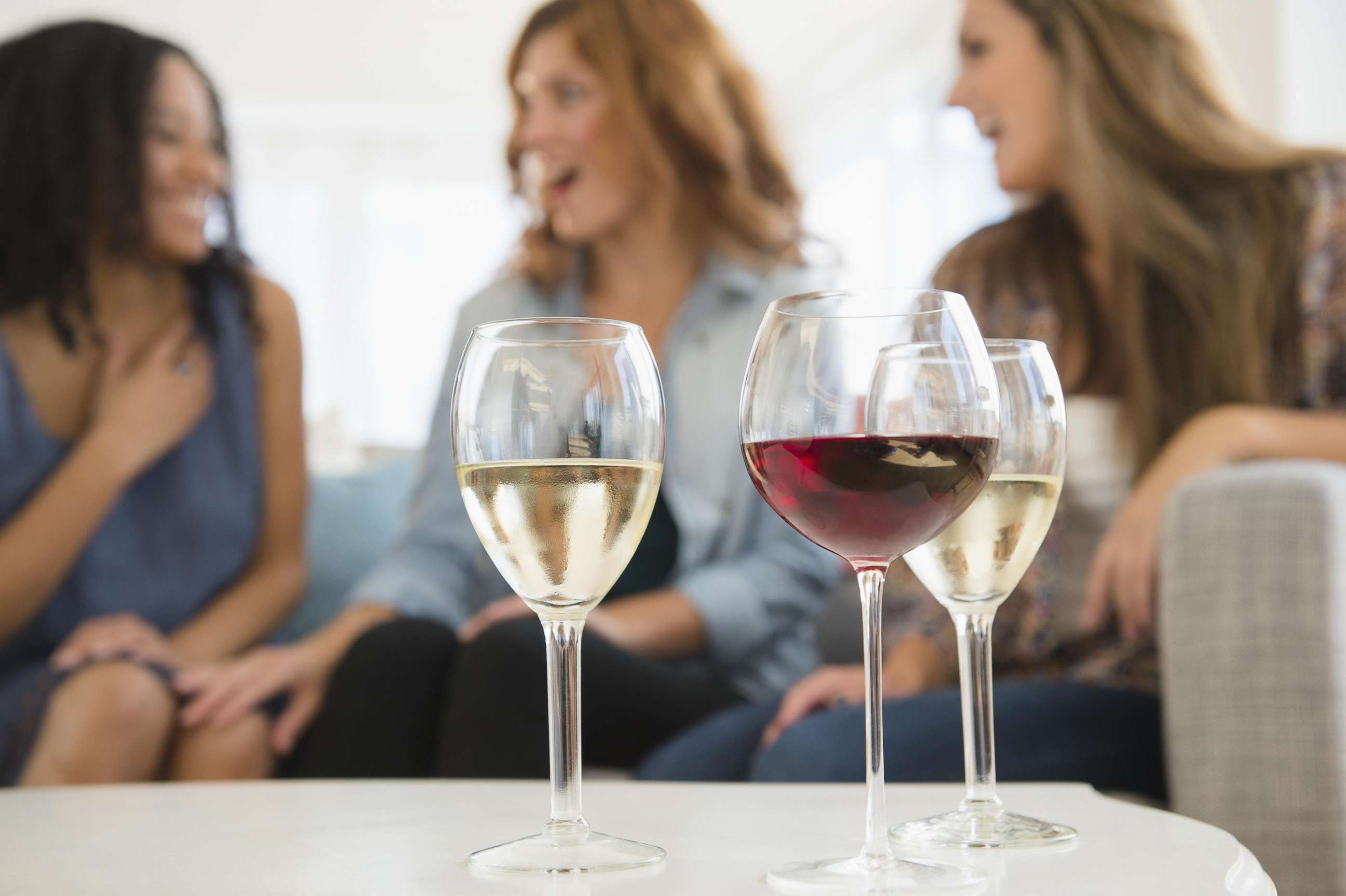 PHOTO: Women are pictured with wine glasses in an undated stock photo.