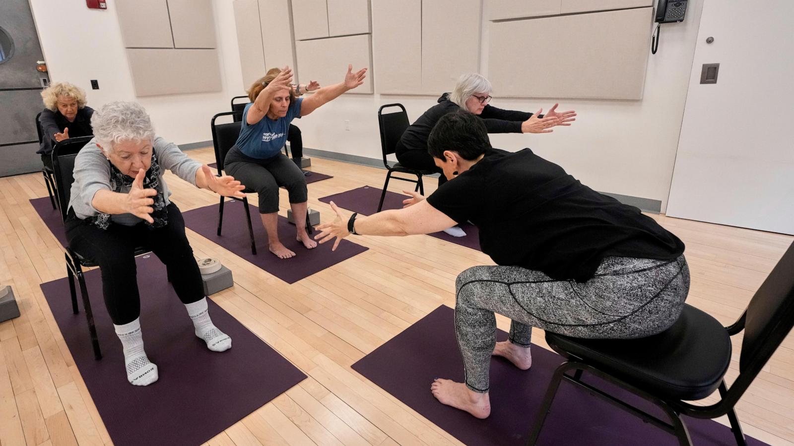 Emotional well-being. Fall prevention. Chair yoga offers much to people of all ages