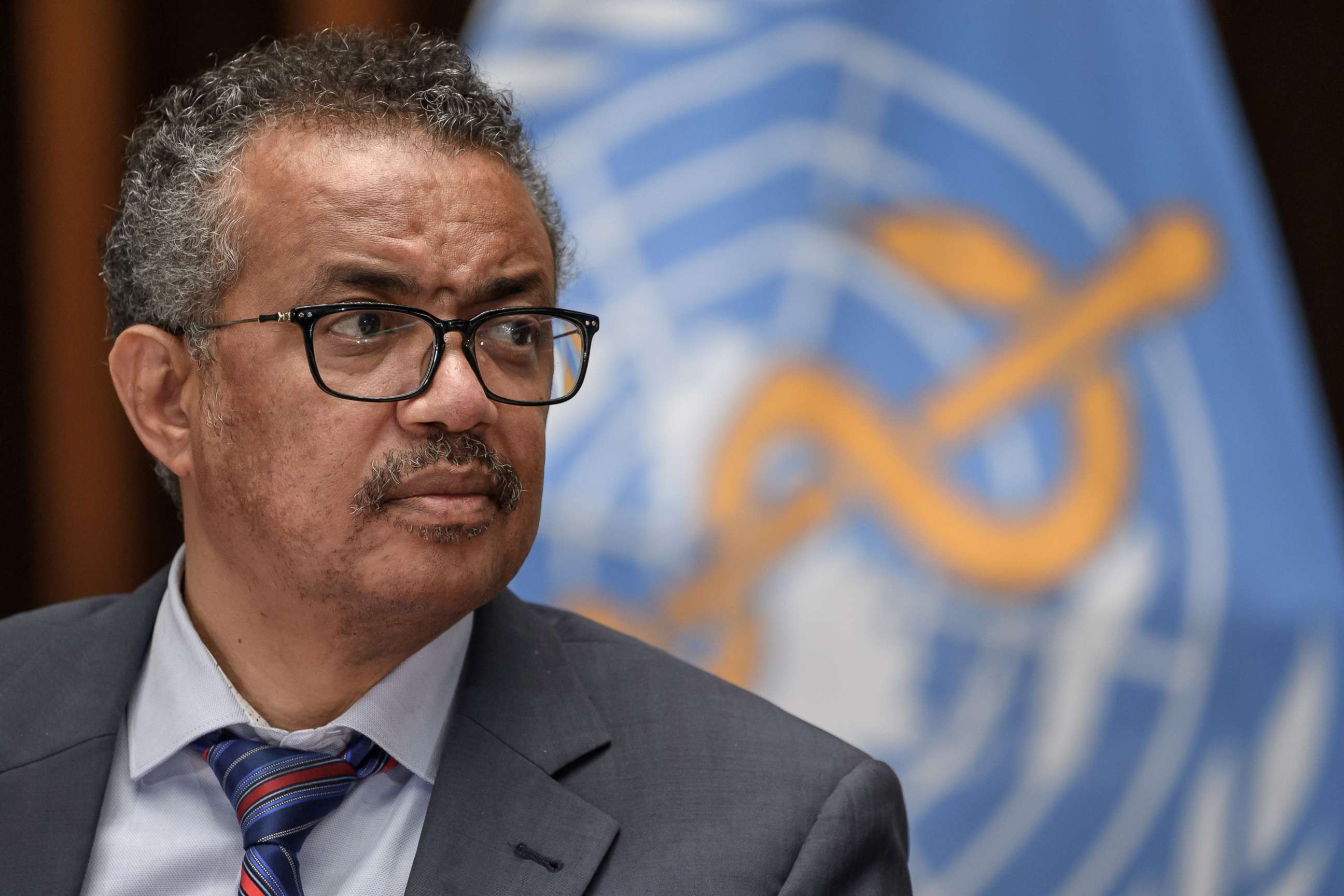 PHOTO: World Health Organization Director-General Tedros Adhanom Ghebreyesus attends a news conference at the WHO headquarters in Geneva, July 3, 2020.