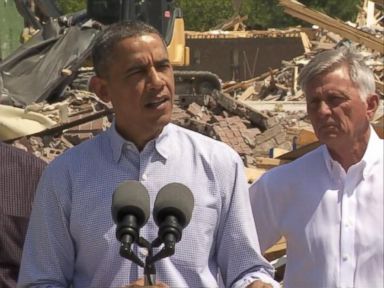 VIDEO: Obama Tours Arkansas Tornado Zone