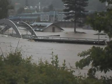 VIDEO: Bridge Washed Away in Bosna River