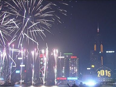 VIDEO: East Asia rings in the New Year with fireworks display.