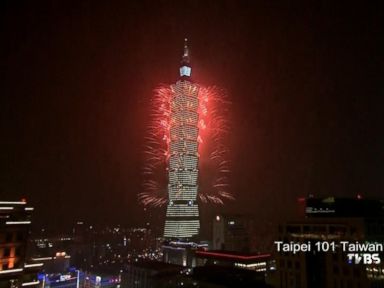 VIDEO: East Asia rings in the New Year with fireworks display.