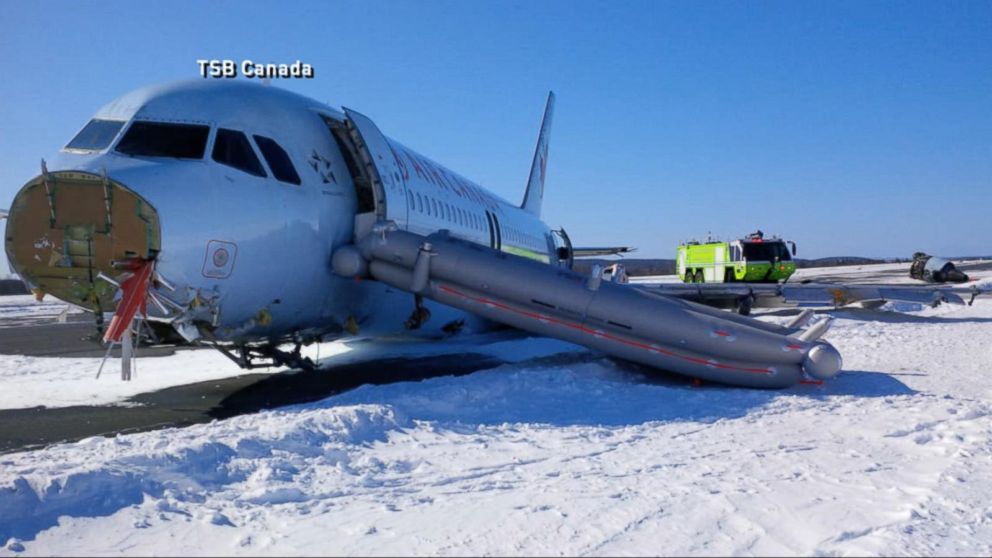 AirCanada Plane Crash Lands in Halifax Injuring 23 Passengers Video