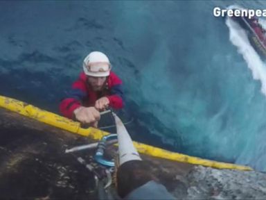 VIDEO: Greenpeace Activists Brazenly Scale Oil Rig