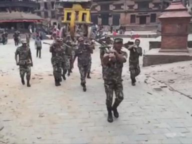 VIDEO: Deadly Earthquake Aftermath in Baktapur