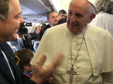 VIDEO: Aboard the Pope's Flight to Africa