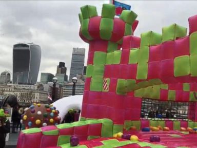 VIDEO: Adult-Only Bounce House in London 