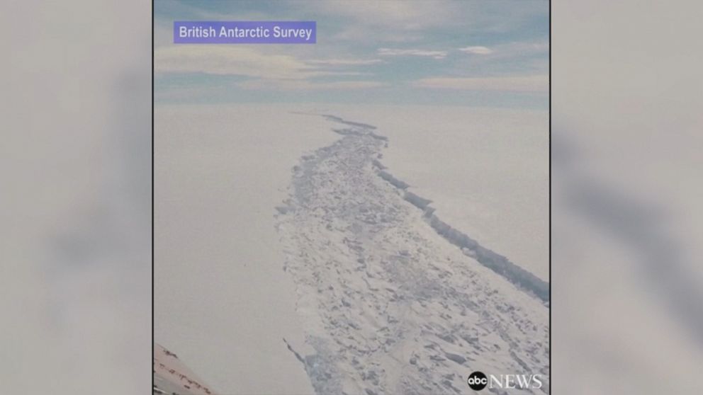 massive antarctica iceberg breaks off from continent reddit