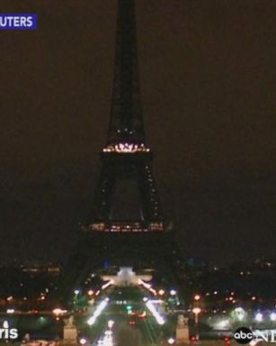 VIDEO: Lights dimmed at Eiffel Tower after London attack