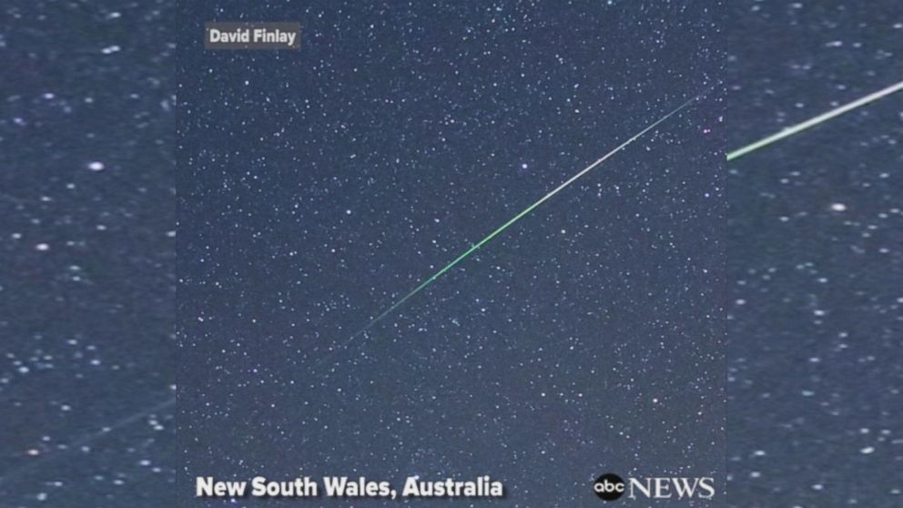 Green meteor shower thrills stargazers in Australia ABC News