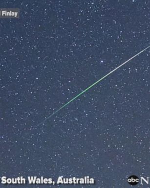 VIDEO: Green meteor shower thrills stargazers in Australia