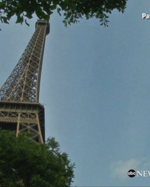 Thrill-seekers wanting to get an incredible view of the city of Paris can now take a zipline from the Eiffel Tower, over 377 feet above the ground.