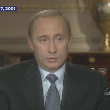 Russian President Vladimir Putin reacts to the 9/11 terror attacks and combating terrorism.