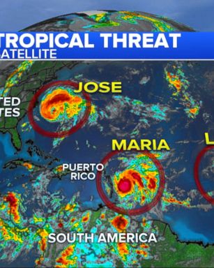 VIDEO: Maria, now a Category 1 hurricane, is expected to become a "dangerous major hurricane" over the U.S. Virgin Islands and Puerto Rico by the middle of the week as a separate hurricane heads for the Northeast Coast, the National Hurricane Center (NHC)