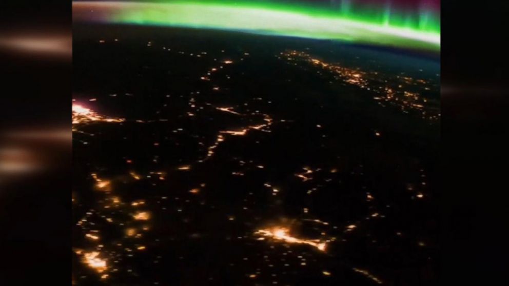 Aurora Borealis as seen from the ISS Video - ABC News