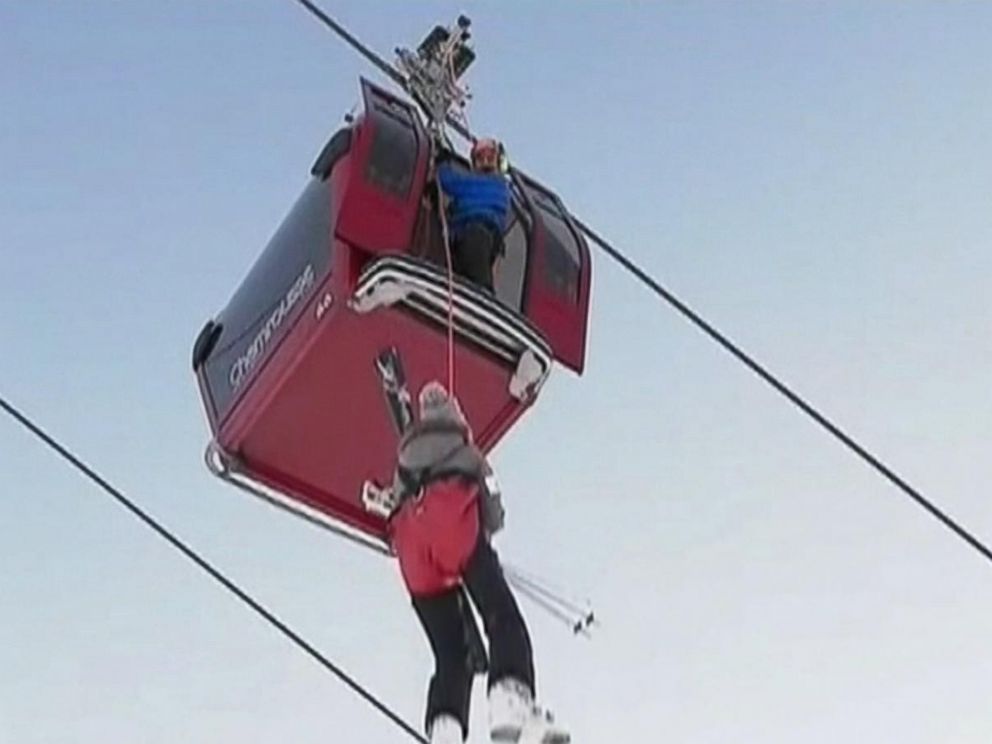 150 Skiers Rescued From Stalled Ski Lift In The French Alps Abc News