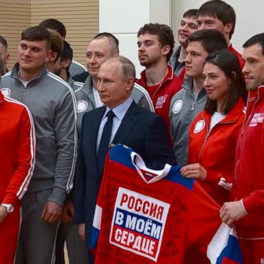 VIDEO: Russia's president Vladimir Putin held a patriotic send-off for his country's Winter Olympics team on Wednesday as they prepared to travel to South Korea for an Olympics where Russia is officially meant to be all but invisible.