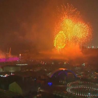 VIDEO: The 23rd Olympic Winter Games officially kicked off in Pyeongchang, South Korea, today with a dazzling spectacle in the sky.