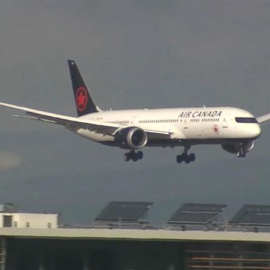 VIDEO: An Air Canada flight was preparing for takeoff when a cell phone caught fire.