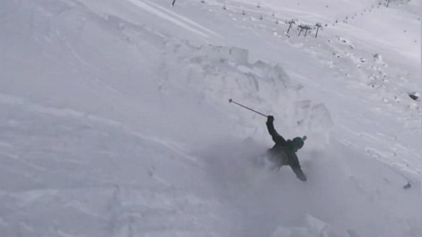 Video Skier Rescued From Avalanche In The French Alps - ABC News