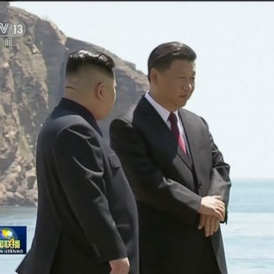 VIDEO: North Korean leader Kim Jong Un met with Chinese President Xi Jinping in northern China, China said today, according to The Associated Press.