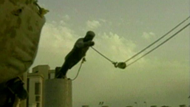 VIDEO: April 9, 2003: Robert Krulwich reports on the statue being toppled in Baghdad's Firdos Square.
