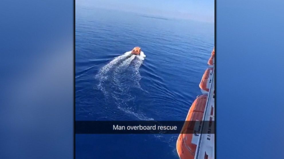 Cruise employee rescued by different ship day after falling overboard ...