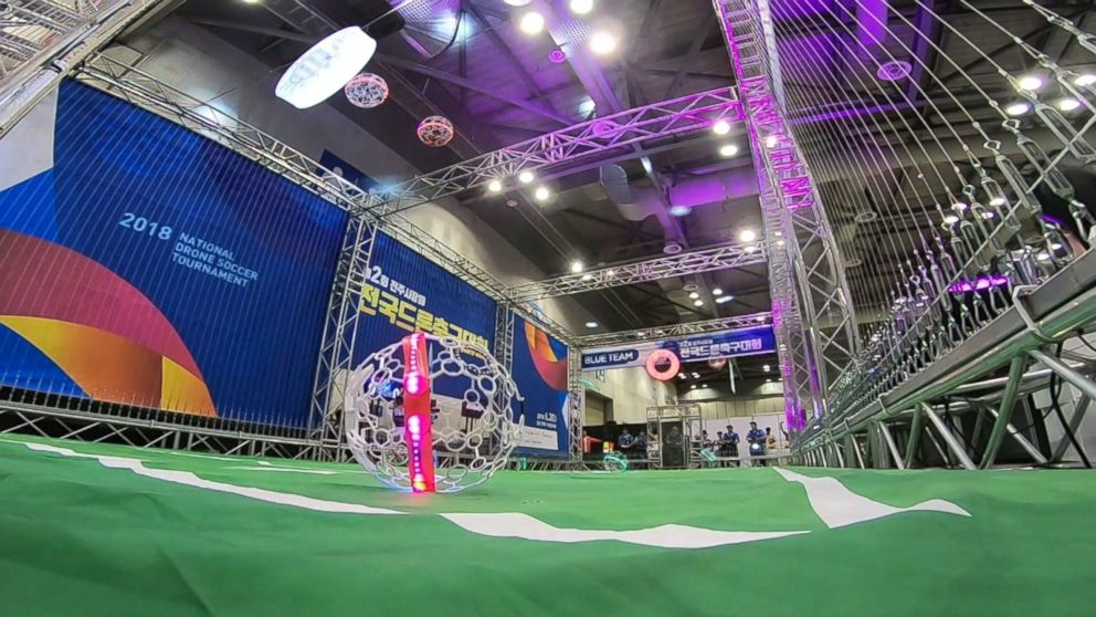 Video South Korea witnesses the birth of a sport from the future: drone  soccer - ABC News