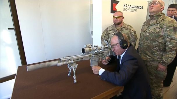 Video Vladimir Putin takes a breath and fires sniper rifle - ABC News